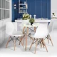 Круглый стол для кухни и гостиной 60см ModernHome, белый