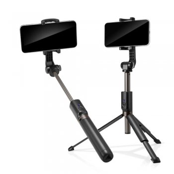 Spigen S540w Saliekams Selfiju Kāts Nūja + Tripods ar Bluetooth, Melns | Selfie Stick + Tripod with Bluetooth