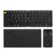 Bezvadu Saliekama Klaviatūra Tastatūras Delux KF10 + Ergonomiska Datorpele MF10PR | Set Wireless Foldable Keyboard +...