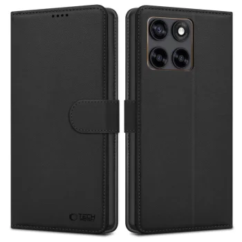 Tech-Protect Wallet atverams vāciņš Motorola Edge 70 Fusion / Fusion + 5G, melns