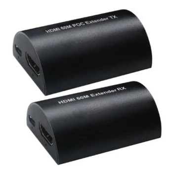 HDMI pagarinātājs pa Cat5e/Cat6 kabeli līdz 60m, 1080p ar PoC