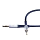 3mk AUX minijack 3.5 mm kabelis (1 m), balts