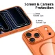 Tech-Protect MagMat MagSafe vāciņš iPhone 17 Pro Max, caurspīdīgs oranžs