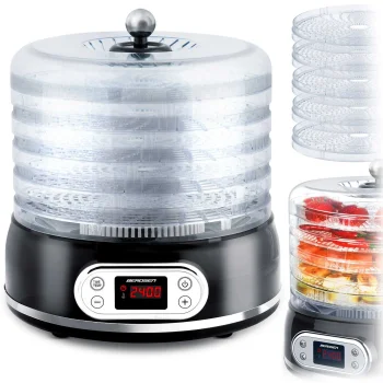 Сушилка для овощей и фруктов Berdsen BD-691 400W 10L, черная