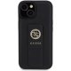 Guess Grip Stand 4G Saffiano Strass case for iPhone 15 - black