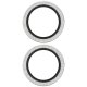PanzerGlass Hoops Glitter rūdīta stikla kameras lēcas aizsargstikls iPhone 17 / 16 / 16 Plus – sudraba | Tempered...