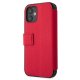 Apple iPhone 12 mini 5.4\" US Polo Embroidery Collection Book Case Cover (USFLBKP12SPUGFLRE), Red