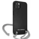 Чехол Karl Lagerfeld Leather Textured and Chain для iPhone 13 mini, черный