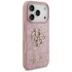 Чехол Guess Fixed Glitter Big 4G для iPhone 17 Pro / 18 Pro, розовый