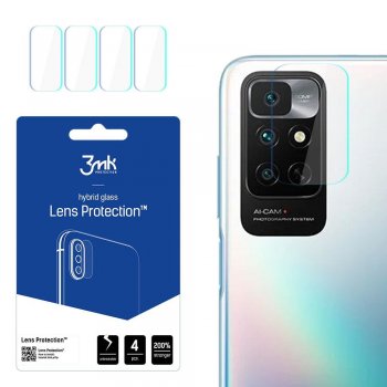 Xiaomi Redmi Note 11 4G Aizmugurējās Kameras Aizsargstikls, 4 gab. | 3MK Lens Protection Back Camera Hybrid Glass...