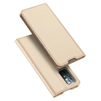 Чехол-книжка Dux Ducis Skin Pro для Xiaomi Poco M4 Pro 5G, золотистый
