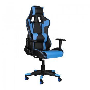 Biroja Spēļu Datorspēļu Krēsls "FOTEL PREMIUM 916 " Ofisam Mājai Kabinetam, Melns un zils | Office Chair for...