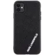Karl Lagerfeld iPhone 11 / XR vāciņš 3D Rubber Multi Logo, melns