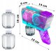 Automatic Soap Bubble Generator Pistol Gun + 2 Liquid Cartridges