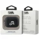 Чехол для AirPods Pro 2 Karl Lagerfeld Monogram Karl & Choupette Head, черный