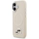 Чехол MagSafe Karl Lagerfeld Karl & Choupette Pins для iPhone 17 — бежевый