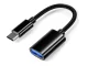 Переходник USB-C на USB-A 3.0 OTG для телефона, прочный, черный