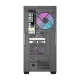 Darkflash DS900WS datora korpuss ar 4 ventilatoriem, melns