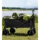 Gardlov saliekams transportēšanas ratiņi 100 kg, melns