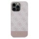 Guess 4G Stripe Collection futrālis iPhone 15 Pro Max - rozā krāsā | case for pink