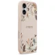 Guess Grained Flowers Classic Logo MagSafe iPhone 17 vāciņš - Rozā | Case Pink
