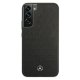 Mercedes Leather Stars Pattern vāciņš priekš Samsung Galaxy S22+ - Black