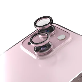 Etteri kameras aizsargstikls iPhone 15 / 15 Plus, rozā