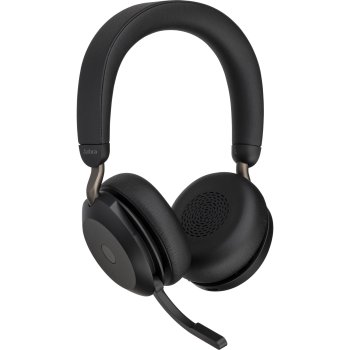 Jabra Evolve2 75 MS Bluetooth austiņas ar lādēšanas staciju, melnas