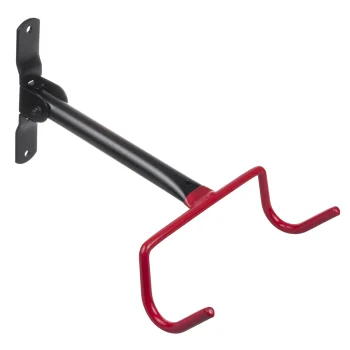 Maclean MC-430 velosipēda sienas turētājs, tērauds, 30 kg, melns/sarkans