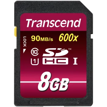 Transcend SDHC 8GB Class 10 UHS-I 600x Ultimate atmiņas karte