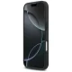 Кожаный чехол Mercedes Laurel Leaves Stripes MagSafe для iPhone 17 - Черный