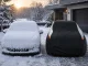 Ūdensizturīgs automašīnas pārsegs, melns/pelēks, izmērs M