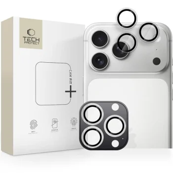Tech-Protect Camring Fit+ Camera Cover for iPhone 14-17 Pro / Max - Clear