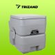 Trizand 00024498 Portable Toilet 20L, Grey