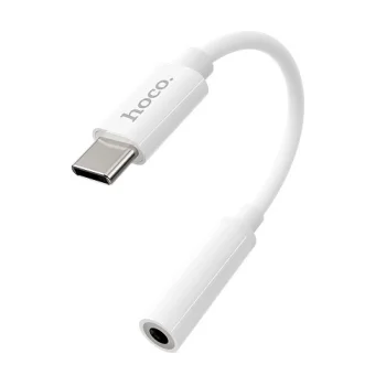Аудиоадаптер HOCO LS30 USB Type-C - AUX 3.5mm, белый