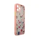 Vāciņš iPhone 12 Pro Max ar ziedu rakstu Design Case, rozā