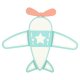 LUMELA dimmable LED ceiling lamp for kids room with remote, airplane design