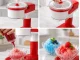 Slushy un granitas aparāts, 30 W, sarkans/balts