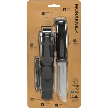 Нож Morakniv Garberg Black с набором для выживания