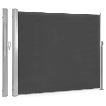 Izvelkama sānu markīze 300x200 cm terases aizslietnis, antracīts