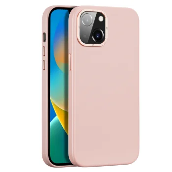 Dux Ducis Grit vāciņš iPhone 14 Plus, mākslīgā āda, MagSafe, rozā