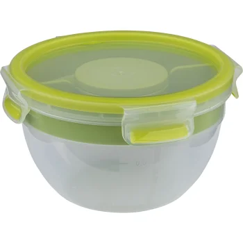 Pārtikas trauks Emsa Clip&Go Snackbox ar ieliktņiem 1 l, zaļš