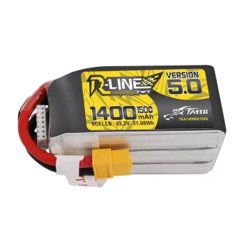 Аккумулятор Tattu R-Line 5.0 1400mAh 22.2V 150C 6S1P XT60
