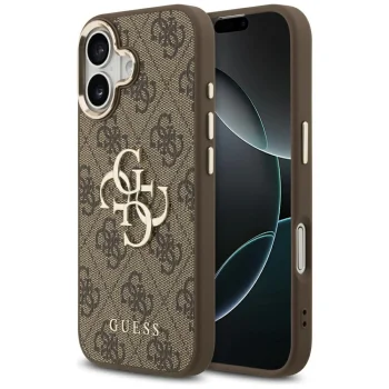 Чехол Guess 4G PU Big 4G Classic Logo для iPhone 17 коричневый