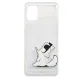 Karl Lagerfeld Choupette Fun vāciņš Samsung Galaxy A31, caurspīdīgs