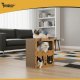 Purlov 2-Story Cardboard Cat Scratcher House with Toy Balls 27017