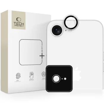 Tech-Protect Camring Fit+ kameras aizsargstikls iPhone 16e / 17e, caurspīdīgs
