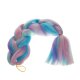 Kanekalon Synthetic Ombre Afro Braids for Hairstyles 60cm, Pink-Blue