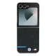 Чехол BMW Carbon Blue Line для Samsung Galaxy Z Flip 6 Черный