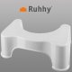 Tualetes kāju paliktnis Ruhhy 21852 vieglākai vēdera izejai, balts